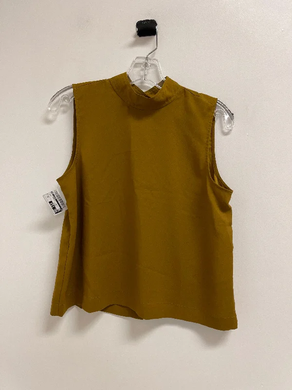 Top Sleeveless By Ann Taylor In Green, Size: S