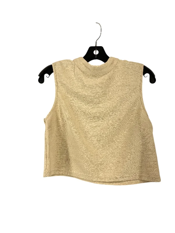 Top Sleeveless By Clothes Mentor In Beige, Size: S