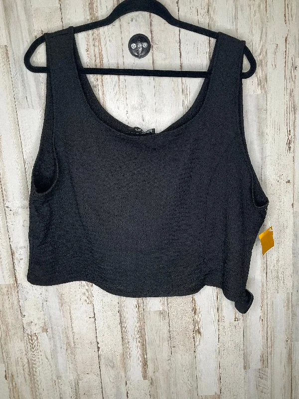 Top Sleeveless By Clothes Mentor In Black, Size: 3x