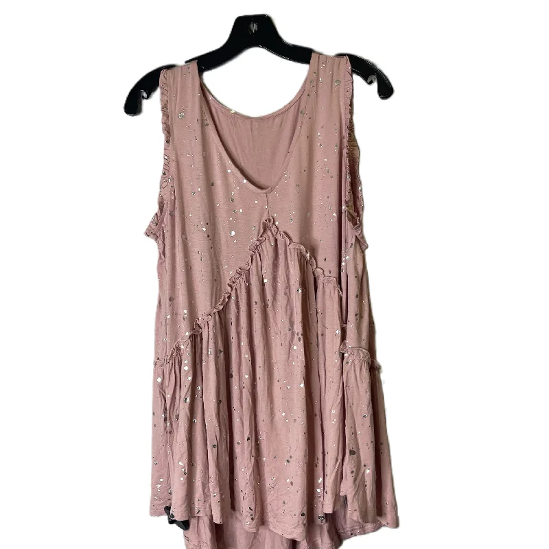 Top Sleeveless By Clothes Mentor In Pink, Size: M