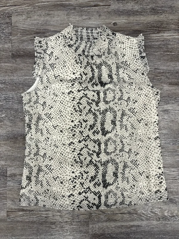 Top Sleeveless By J. Crew In Snakeskin Print, Size: 00