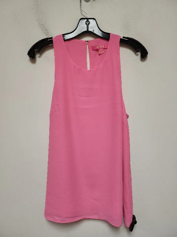 Top Sleeveless Designer By Lilly Pulitzer In Pink, Size: S