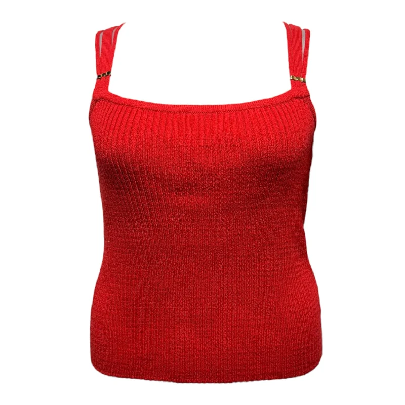 Top Sleeveless Luxury Designer By St John Collection In Red, Size: S